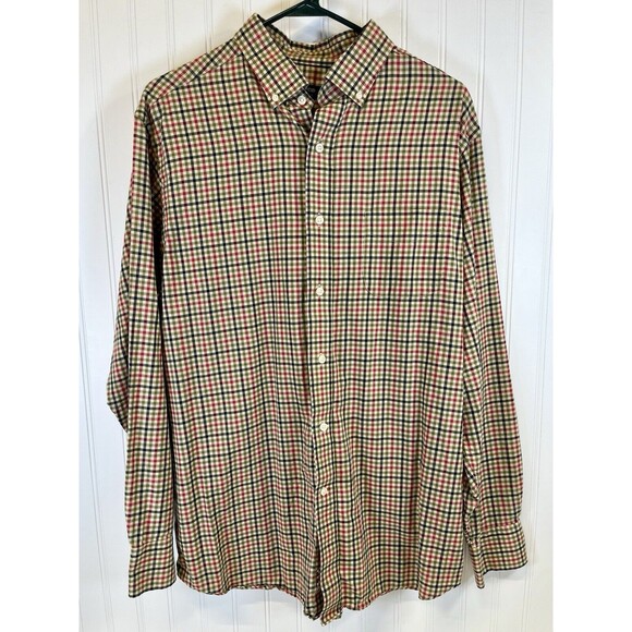 Daniel Cremieux Shirt Mens Large Signature Collection Button‎ Plaid Long Sleeve - Picture 4 of 11